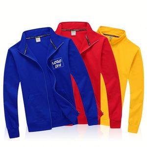 Chemise de sport pour homme à col montant, logo personnalisé, fermeture éclair, haut athlétique imprimé, maillot d'entraînement, streetwear - Product Image 1