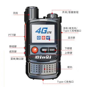 بطاقة سيم 4G 3G جي إس إم شبكة راديو واي فاي أزرق السن بوك طويل المدى 5G Woik تويك PTT عالمي إنتركوم جهاز اتصال لاسلكي