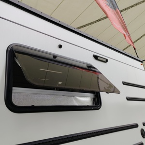 Fenêtre de ventilation pour <span class=keywords><strong>caravane</strong></span> en verre acrylique double vitrage à coins arrondis 1200x500mm certifiée ECE CE avec moustiquaire et pare-soleil - Product Image 2