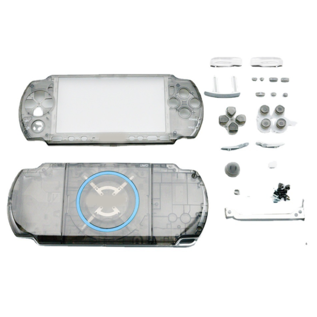 Transparent Game Console Shell Case for Psp 3000 Console Full Set Shell Buttons Repair Parts for Psp Replacement Shell Case Diy