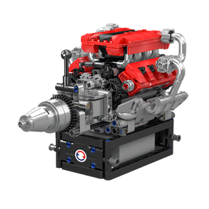 मोल्ड किंग 10204 प्लास्टिक इंजन बिल्डिंग ब्लॉक के लिए 1:8 पैमाने पर मोटर चालित सिलेंडर स्टेम टॉय - Product Image 2