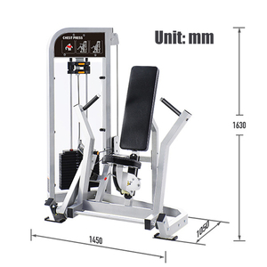 Équipement de musculation professionnel pour salle de sport, machine à pression pectorale assise à charge par poulie WD-HX-601 INDUSTRY pour 20+ utilisateurs - Product Image 5