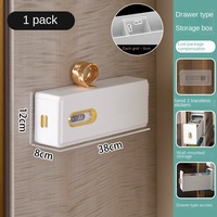 Boîte de rangement murale en plastique pour chaussettes et sous-vêtements, design moderne, gain de place, pliable, avec compartiments pour armoire domestique