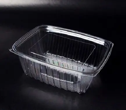 Yüksek kaliteli 32OZ şeffaf plastik gıda saklama kabı kapaklı