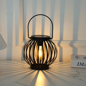 Уличный садовый фонарь-лампа на солнечной батарее, 5 Вт, светодиодный, теплый белый свет, железный корпус, водонепроницаемый, окрашенный, DC - Product Image 2