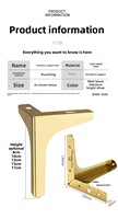Moderne 8cm Dreieckige Y-förmige Metallmöbelbeine, Verstellbare Beine für Sofa, Bett, Badezimmer, Krankenhausschränke, Zuhause, Büro, Hotel, Eisengestell