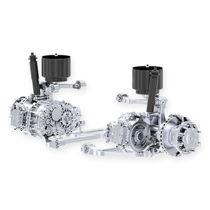 Motor de CA de flujo axial Brogen OEM de 100 kW 160 kW para eje de rueda de vehículos eléctricos, 6m 8m 10m 12m, para uso en autobuses y camiones, PMSM - Product Image 2