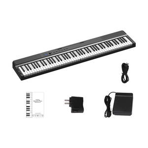 Konix Factory PJ88D Folding <span class=keywords><strong>Piano</strong></span> 88 Tecla Portátil <span class=keywords><strong>Piano</strong></span> Li-Bateria Elétrica Dobrável Funções <span class=keywords><strong>Piano</strong></span> <span class=keywords><strong>MIDI</strong></span> Órgão Eletrônico - Product Image 2