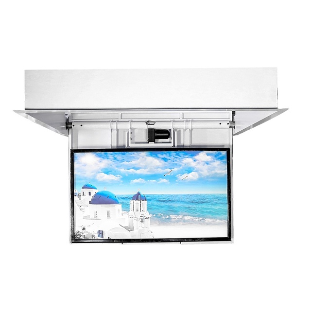 55" 65" 75" Motorized Remote Control Ceiling TV Mount Mechanism Flip Down Ceiling TV Lift Mount