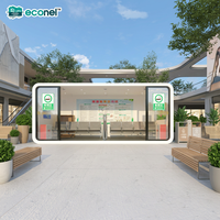 Cabine de fumage moderne Apple Cabin, maison capsule, cabine de fumage mobile préfabriquée avec système de ventilation pour immeuble de bureaux