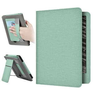 Étui de protection en cuir PU à motif tissu avec dragonne et pochette pour cartes pour <span class=keywords><strong>Kindle</strong></span> Paperwhite 6 - Product Image 3