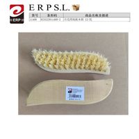 ERPS.L. Cepillo de Limpieza para Pisos de Madera con Forma de Luna, con Cerdas Suaves de Bambú, Paquete de 12 Piezas, Modelo 11408, Hecho en China