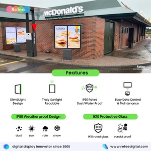 Độ sáng cao quảng cáo ngoài trời kỹ thuật số màn hình hiển thị mỏng thông minh <span class=keywords><strong>LCD</strong></span> Bảng điều chỉnh màn hình TV singage quảng cáo kỹ thuật số thiết bị - Product Image 2