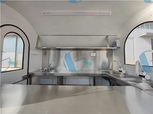 Remolque personalizado <span class=keywords><strong>Bistro</strong></span> Coffee Cart Concesión económica Snack Vend Trailer para bodega para servir café y aperitivos - Product Image 5