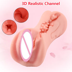 Tutta la vendita TPE maschio masturbatore tascabile figa giocattoli del sesso artificiale <span class=keywords><strong>Vagina</strong></span> ano bocca per gli uomini che si masturba - Product Image 2