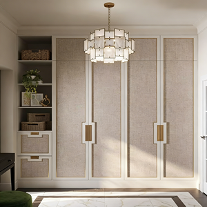 Armario de Madera Maciza para Dormitorio Moderno y Minimalista Personalizado BALOM, Diseño de Puerta de Ratán, Mueble de Dormitorio Multifuncional - Product Image 3