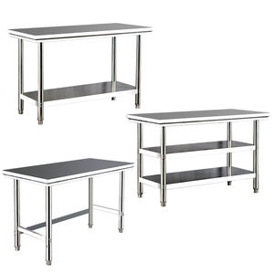 Customized 201/304 Stainless Steel <b>Work</b> <b>Table</b> for Commercial Kitchen, Restaurant Prep Workbench, Anti-Rust Utility <b>Table</b> - Product Image 6