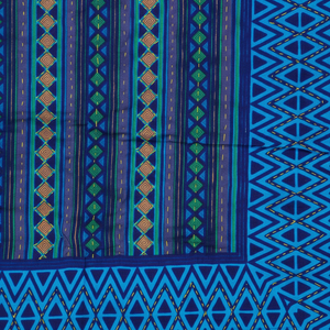 ผ้าปูที่นอนผ้าฝ้ายสองชั้นพร้อมปลอกหมอน2ใบผ้าปูที่นอนผ้าทอมือและปลอกหมอนชุด AKDB1002 240 TC สีน้ำเงิน - Product Image 1