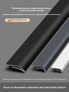 Gouttières modernes en alliage d'aluminium à bordure en bec d'aigle pour murs extérieurs, avant-toits, rebords de fenêtre, étanchéité et dérivation d'eau - Product Image 2