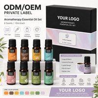 Ensemble d'huiles essentielles bio - 10 ml - Rose, Orange, Menthe, Jasmin - Pour diffuseur d'arômes et soins de la peau