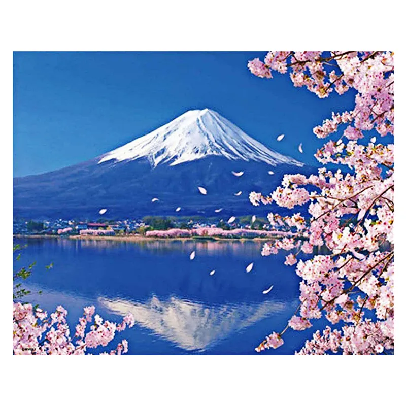 The Scenery Painting 5d Diamond Painting Mountains The Mount Fuji Diy Crystal Diamond Embroidery Painting Decorative Wall Art