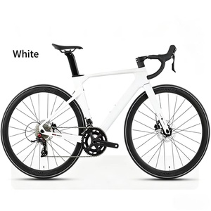 Bicicleta de Carretera de Carbono Ultraligera de 9.2 kg, 2x11 Velocidades, Frenos de Disco Hidráulicos, Ruedas de Carbono Aero 700C, Cableado Interno, para Carreras - Product Image 1