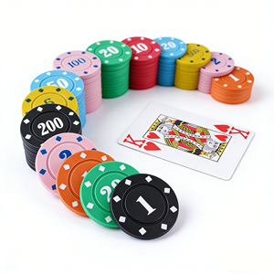 Jetons de poker professionnels personnalisés à trois tons en PS de 39 mm pour les tournois de casino et les fêtes - Product Image 5