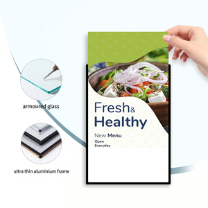 Slim quảng cáo hộp đèn led Bảng <span class=keywords><strong>menu</strong></span> <span class=keywords><strong>A3</strong></span> A4 tường treo LED hộp đèn cho cửa hàng trang trí - Product Image 4