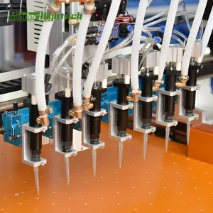 Máquina dispensadora personalizada de varios cabezales, venta al por mayor de fábrica, Panel LED, máquina de pegamento de látex blanco