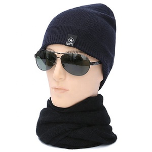 Mio Ấm Dày Beanie Đan Mũ Bên Trong Lông Cừu Mũ Mùa Đông Cho Nam Giới Unisex Đồng Bằng Thể Thao Màu Rắn - Product Image 5