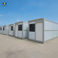 Maison conteneur pliable X, conception pliable pour économiser de l'espace, montage rapide, CE SGS, maison temporaire pour chantier et projets d'urgence