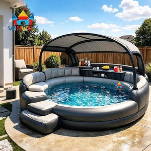 Bar Inflable <span class=keywords><strong>para</strong></span> Piscina, Piscina Inflable Personalizada Equipada con Sofá, Bar Inflable <span class=keywords><strong>para</strong></span> Jugar en el <span class=keywords><strong>Agua</strong></span>, Piscina Grande Diseñada <span class=keywords><strong>para</strong></span> <span class=keywords><strong>Adultos</strong></span> - Product Image 3