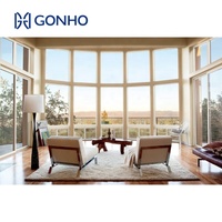 GONHO Foshan Prix d'usine bon marché Isolation phonique Plafond Aluminium Grandes fenêtres Fenêtres en verre fixes