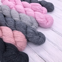 Mimi Plus Lotus Garn Nerz-Kaschmir-Wolle 300m/50gramm Handstrickgarn Hochwertige Mischung Farbenfrohe Wolle für Pullover