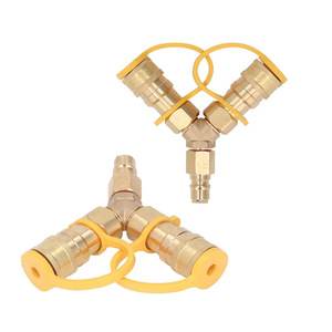 Adaptador para tanque de propano, conector de latón tipo Y de 3/8 para estufa de camping, conversión de botella de gas portátil - Product Image 3