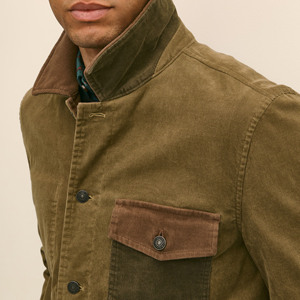 High Quality Casual <strong>Men's</strong> Loose Autumn Eco-Friendly Breathable 100% Cotton Stretch Corduroy <strong>Chore</strong> <strong>Coat</strong> - Product Image 5