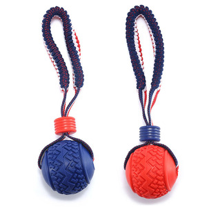 Juguete Masticable de Cuerda y Pelota <span class=keywords><strong>para</strong></span> Perros, Duradero, de TPR, con Limpieza Dental, <span class=keywords><strong>para</strong></span> Entrenamiento Interactivo y Juego - Product Image 5
