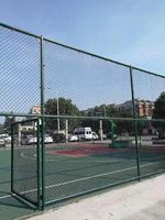 Vente directe usine : Treillis métallique pour clôture de stade, clôture de terrain de football et de tennis, tendeur de fil métallique, grillage à mailles losangées