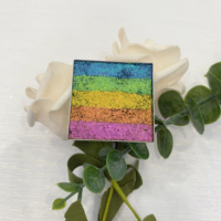 Palette de fards à paupières métalliques lumineux arc-en-ciel, fabricants de cosmétiques OEM, palette de maquillage pour les yeux scintillante longue durée