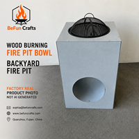 Brasero extérieur à bois avec grille de barbecue et écran anti-étincelles, bol à feu portable pour jardin, patio, camping, usine OEM ODM