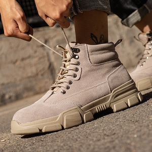 Stivali Antinfortunistici <span class=keywords><strong>da</strong></span> Lavoro Invernali 2021 Impermeabili <span class=keywords><strong>da</strong></span> <span class=keywords><strong>Uomo</strong></span>, Stivaletti <span class=keywords><strong>da</strong></span> <span class=keywords><strong>Neve</strong></span> <span class=keywords><strong>da</strong></span> Esterno Caldi Antiscivolo alla Caviglia con Spessa Fodera in Peluche e Suola in Gomma Antiscivolo - Product Image 3