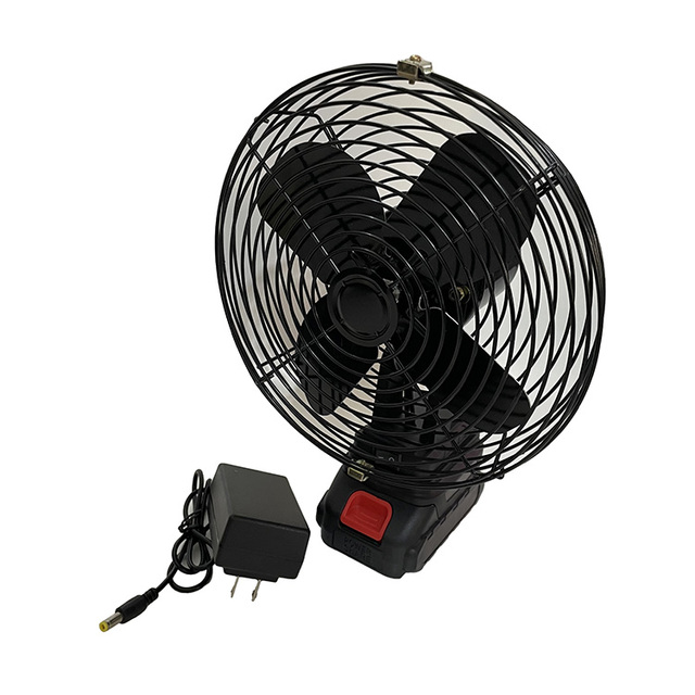 Home 8-inch Lithium Battery Fan Rechargeable Outdoor Camping Booth Fishing Site Strong Power Long Life