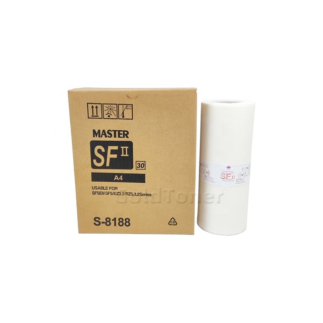 Factory Wholesale SF II A4 Master Roll S-8188 for RISOs RISOGRAPHs SF 5030 5050 5130 Digital Duplicator F II Master