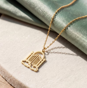 Collana Inspire Jewelry in Acciaio Inossidabile con Ciondolo Minimalista Porta del <span class=keywords><strong>Cielo</strong></span> Placcato Oro 18k - Product Image 3