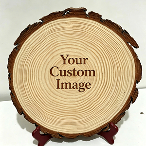 Cuadro Circular Personalizado con Soporte, Grabado DIY con Diseño de Madera, Regalo Conmemorativo de Aniversario con Foto - Product Image 2