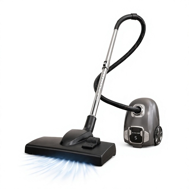 High-suction 3400W Corded Vacuum Cleaner for Home Use Quiet Bagless Carpet Cleaner with Dual Washable HEPA Filters