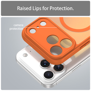 เคสแม่เหล็ก OMEVE Frosted สำหรับ <span class=keywords><strong>iPhone</strong></span> 17 Pro Max Air 17e 16 <span class=keywords><strong>Plus</strong></span> 15 Pro ป้องกันการตกกระแทก ฝาหลังโปร่งแสง กันกระแทก - Product Image 5