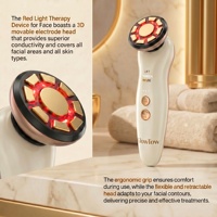 Masseur de soin de la peau haute précision 4-en-1, thérapie par lumière rouge, baguette faciale haute fréquence, appareil oculaire thermique à micro-vibrations