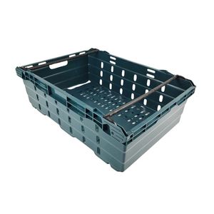Bán buôn làm tổ lưu trữ rau mua sắm màu xanh trái cây màu đỏ Giỏ nhựa Crate với xử lý - Product Image 5