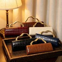 Pochette de Soirée de Luxe en Similicuir PU à Motif Crocodile pour Femme, Sac à Main Élégant avec Chaîne, Tendance